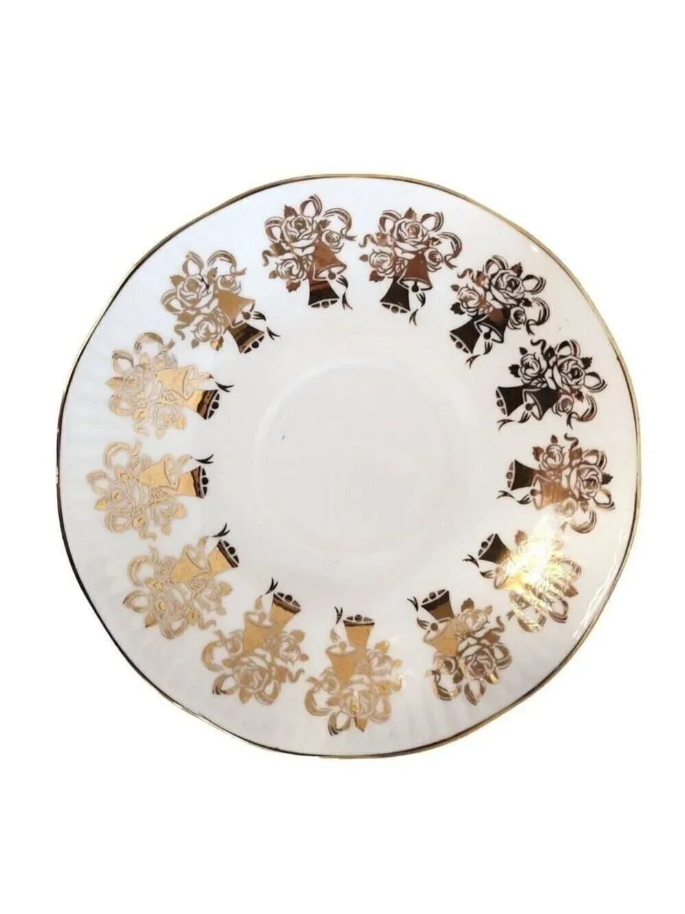 Elizabethan Staffordshire Hand Decorated 50th Anniversary Fine Bone China Tea Cu